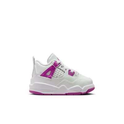 Air Jordan 4 Retro "Hyper Violet" (TD) - White - Sneakers