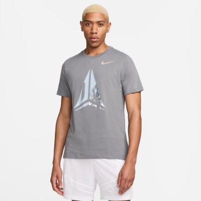 Nike Dri-FIT Ja Basketball Tee Smoke Grey - Grey - Short Sleeve T-Shirt