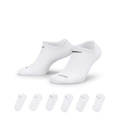 Nike Everyday Lightweight No-Show Socks 6-Pack White - White - Socks