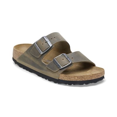 Birkenstock Arizona Oiled Leather Narrow Fit Green - Green - Sandals Birkenstock Arizona Oiled Leather Narrow Fit Green - Green - Sandals
