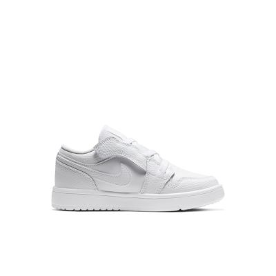 Air Jordan 1 Low Alt "Triple White" (PS) - White - Sneakers
