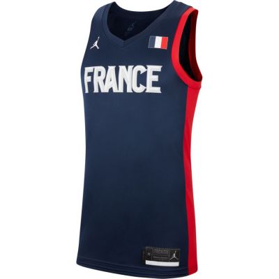 France Jordan (Road) Limited Basketball Jersey - Blue - Jersey