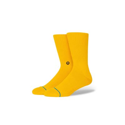 Stance Icon Crew Sock - Yellow - Socks