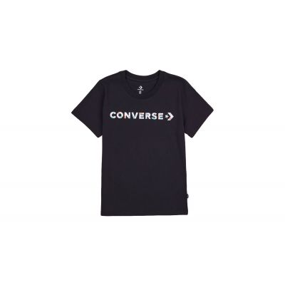 Converse Icon Play Floral Infill Tee - Black - Short Sleeve T-Shirt