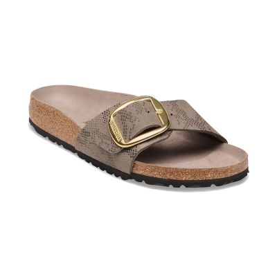 Birkenstock Madrid Big Buckle Synthetics Regular Fit SYN Python Gray Taupe - Grey - Sandals Birkenstock Madrid Big Buckle Synthetics Regular Fit SYN Python Gray Taupe - Grey - Sandals