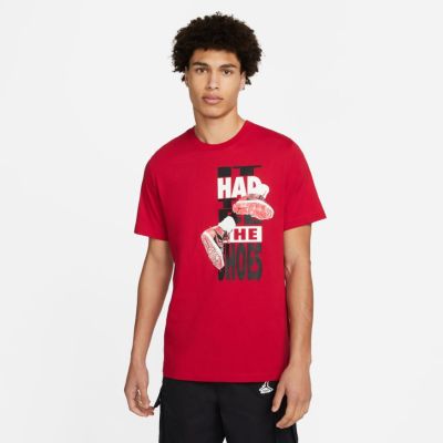 Jordan "The Shoes" Tee Red - Red - Short Sleeve T-Shirt Jordan "The Shoes" Tee Red - Red - Short Sleeve T-Shirt