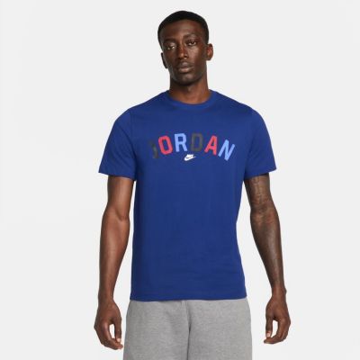 Jordan Sport DNA Wordmark Tee - Blue - Short Sleeve T-Shirt