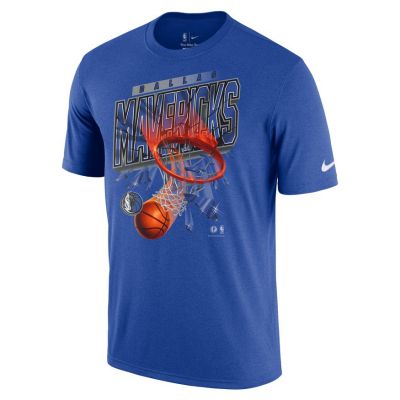 Nike Dallas Mavericks Courtside Tee - Blue - Short Sleeve T-Shirt