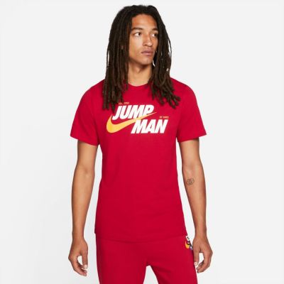 Jordan Jumpman Graphic Tee - Red - Short Sleeve T-Shirt