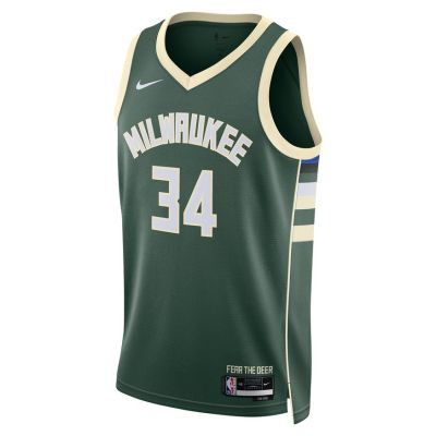 Nike Dri-FIT NBA Milwaukee Bucks Icon Edition 2022/23 Swingman Jersey - Green - Jersey