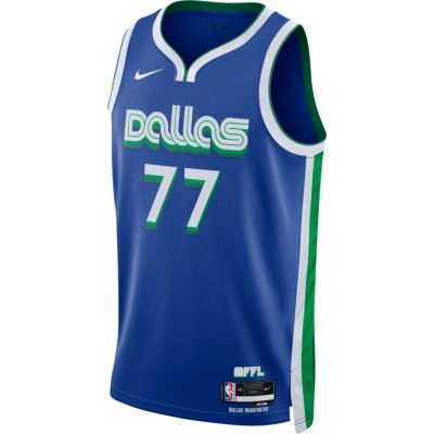Nike Dri-FIT NBA Luka Doncic Dallas Mavericks City Edition 2022 Swingman Jersey - Blue - Jersey