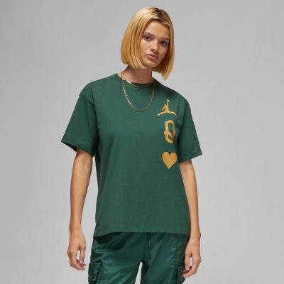 Jordan Flight Wmns Tee Noble Green - Green - Short Sleeve T-Shirt