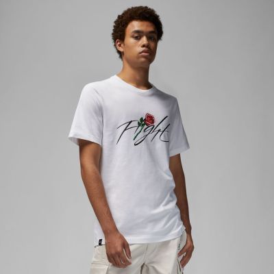 Jordan Brand Sorry Graphic Crew Tee White - White - Short Sleeve T-Shirt