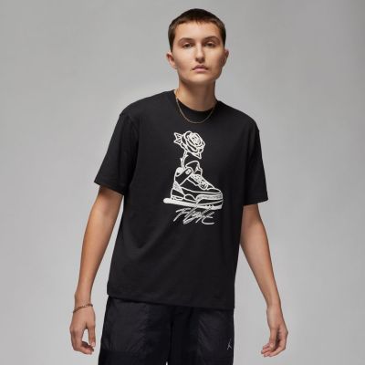 Jordan Flight Wmns Graphic Tee Black - Black - Short Sleeve T-Shirt