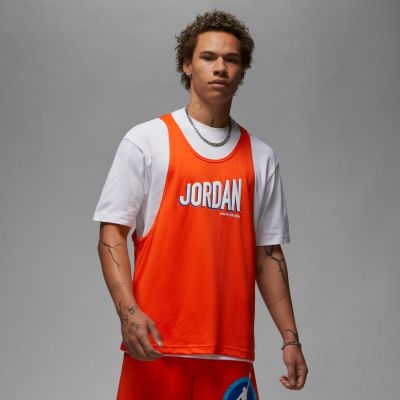 Jordan Flight MVP Top Rush Orange - White - Short Sleeve T-Shirt