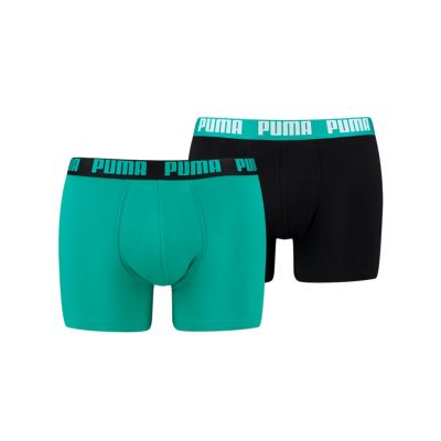 Puma Basic Men's Boxers 2 Pack - Green - Underwear