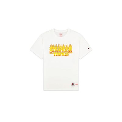 Champion x Stranger Things Men´s T-Shirt - White - Short Sleeve T-Shirt Champion x Stranger Things Men´s T-Shirt - White - Short Sleeve T-Shirt