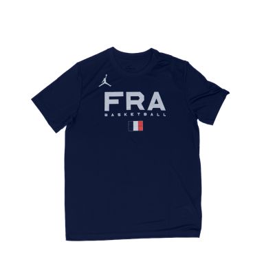 Jordan Dri-FIT France Graphic Tee College Navy - Blue - Short Sleeve T-Shirt