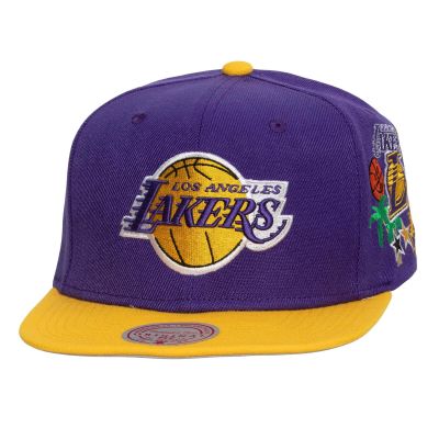 Mitchell & Ness NBA LA Lakers Patch Overload Snapback Hwc - Purple - Cap