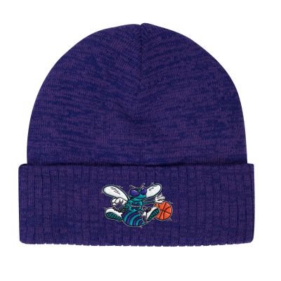 Mitchell & Ness Fandom Knit Beanie HWC Charlotte Hornets Purple - Purple - Cap Mitchell & Ness Fandom Knit Beanie HWC Charlotte Hornets Purple - Purple - Cap