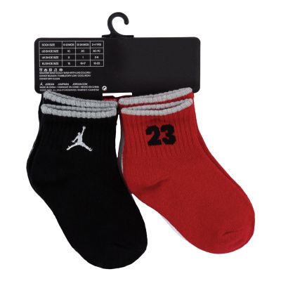 Jordan Legacy Infant Toddler Ankle 6PK Gym Red - Red - Socks