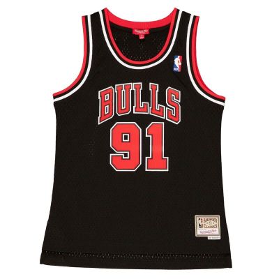 Mitchell & Ness NBA Chicago Bulls Dennis Rodman Women's Swingman Jersey - Black - Jersey