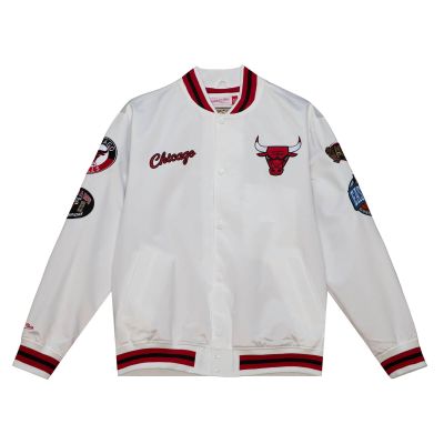 Mitchell & Ness NBA Chicago Bulls Hometown Lw Satin Jacket - White - Jacket