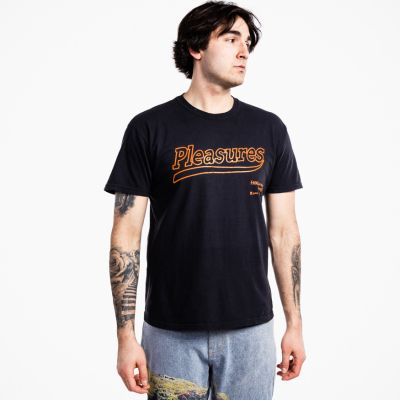 Pleasures Dub Pigment DYE T-Shirt Black - Black - Short Sleeve T-Shirt Pleasures Dub Pigment DYE T-Shirt Black - Black - Short Sleeve T-Shirt
