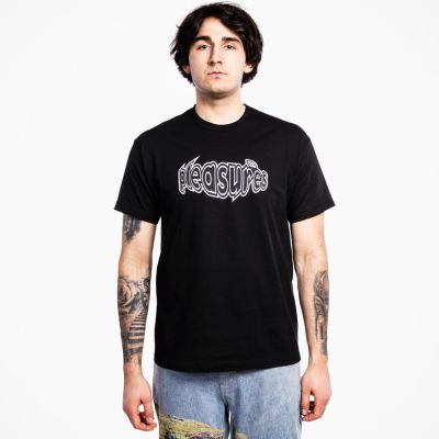 Pleasures Strain Logo T-Shirt Black - Black - Short Sleeve T-Shirt Pleasures Strain Logo T-Shirt Black - Black - Short Sleeve T-Shirt