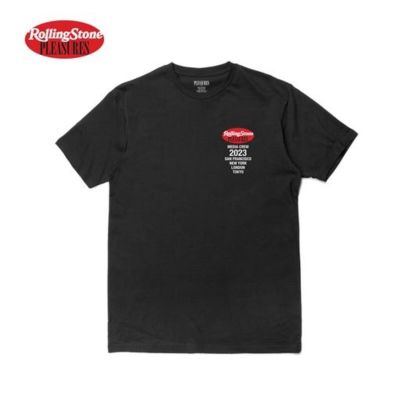 Pleasures Rolling Stone Tee Black - Black - Short Sleeve T-Shirt