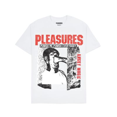 Pleasures Punish Tee White - White - Short Sleeve T-Shirt