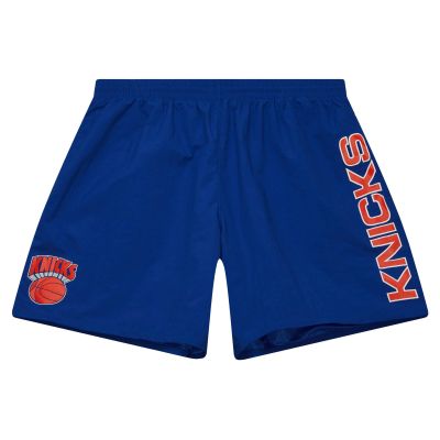 Mitchell & Ness NBA New York Knicks Team Heritage Woven Shorts - Blue - Shorts