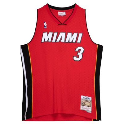 Mitchell & Ness NBA Miami Heat Dwyane Wade Alternate Jersey - Red - Jersey