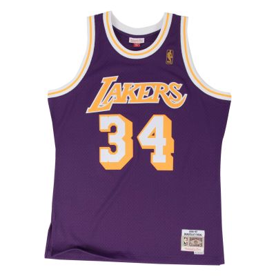 Mitchell & Ness NBA Shaquille O'Neal LA Lakers Swingman Road Jersey - Purple - Jersey
