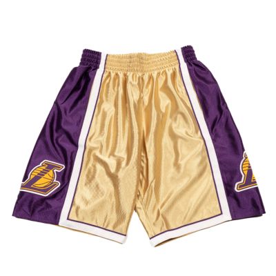 Mitchell & Ness Los Angeles Lakers 75th Gold Swingman Shorts - Multi-color - Shorts