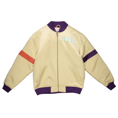 Mitchell & Ness All Star Heavyweight Satin Jacket Gold - Yellow - Jacket Mitchell & Ness All Star Heavyweight Satin Jacket Gold - Yellow - Jacket