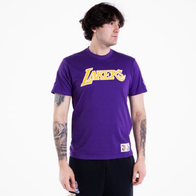 Mitchell & Champ City S/S Los Angeles Lakers Tee - Purple - Short Sleeve T-Shirt