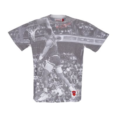 Mitchell & Ness Kenny Walker Above The Rim Sublimated S/S Tee - Grey - Short Sleeve T-Shirt