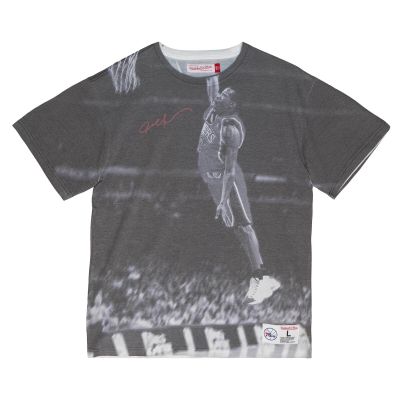 Mitchell & Ness NBA Allen Iverson Above The Rim Sublimated S/S Tee - Grey - Short Sleeve T-Shirt