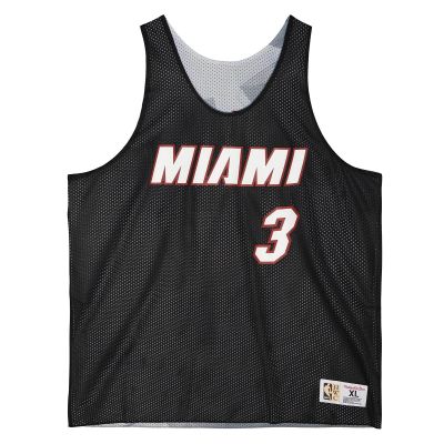 Mitchell & Ness NBA Miami Heat Dwyane Wade Reversible Mesh Tank - Black - Jersey