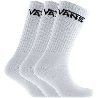 Vans MN Classic Crew Socks 3-Pack White - White - Socks