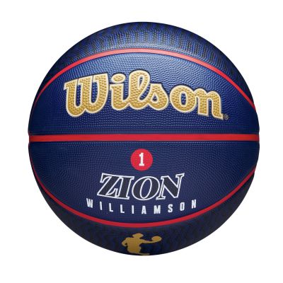 Wilson NBA Player Icon Outdoor Basketball Zion Size 7 - Blue - Ball