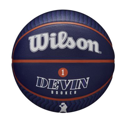 Wilson NBA Player Icon Outdoor Devin Booker Basketball Size 7 - Purple - Ball