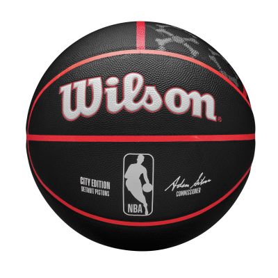 Wilson 2023 NBA Team City Collection Detroit Pistons Size 7 - Black - Ball