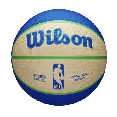 Wilson 2023 NBA Team City Edition Milwaukee Bucks Size 7 - Multi-color - Ball